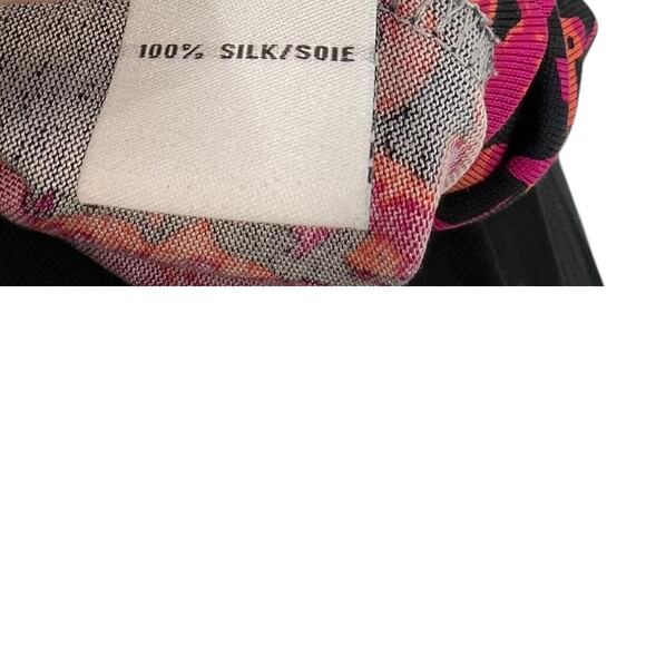 Diane von Furstenberg Reina Sheath Dress Floral Daze Black‎ Pink Silk Size 6 - Picture 13 of 14